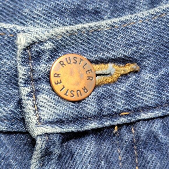 VTG Distressed Rustler Jeans 32 - Picture 8 of 10
